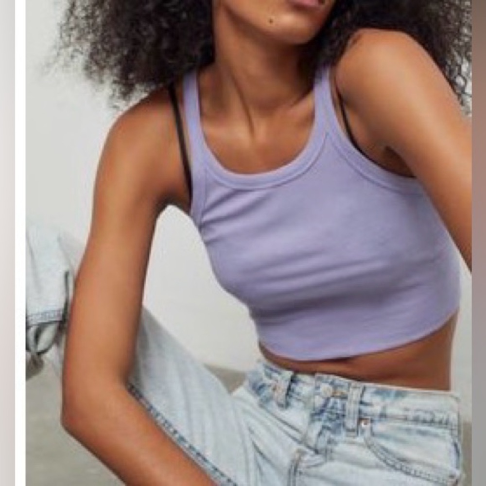 UO 90’s scoop neck top size medium in lilac